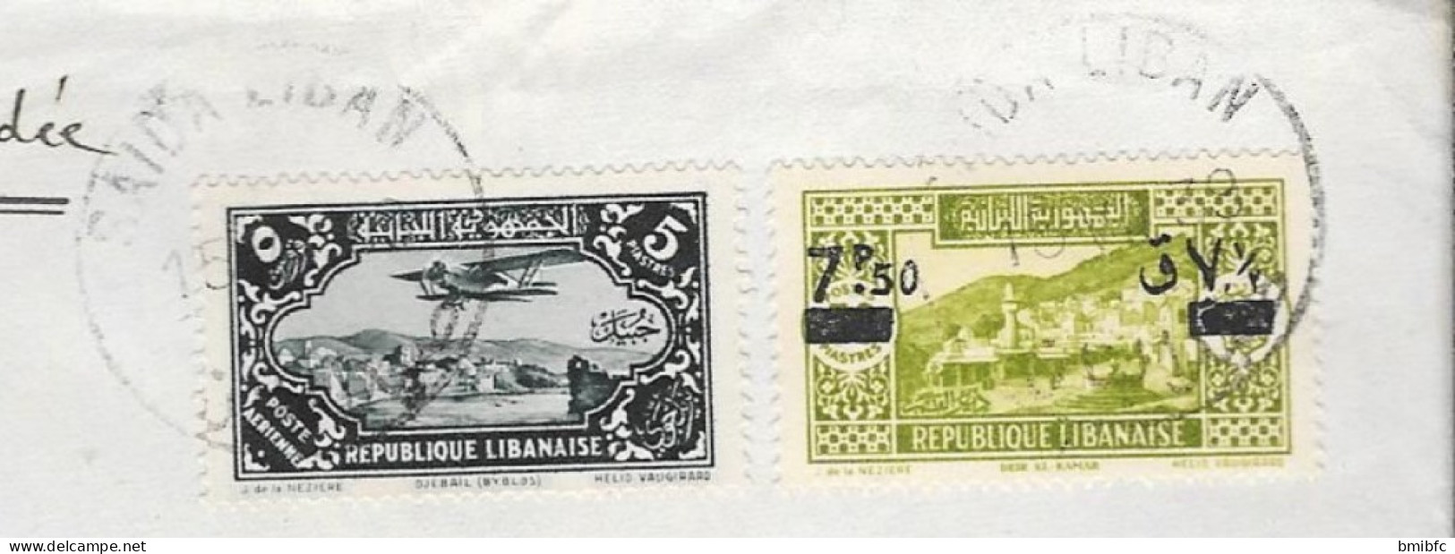 Sur Lettre En Recommandé 1939 - Libanon