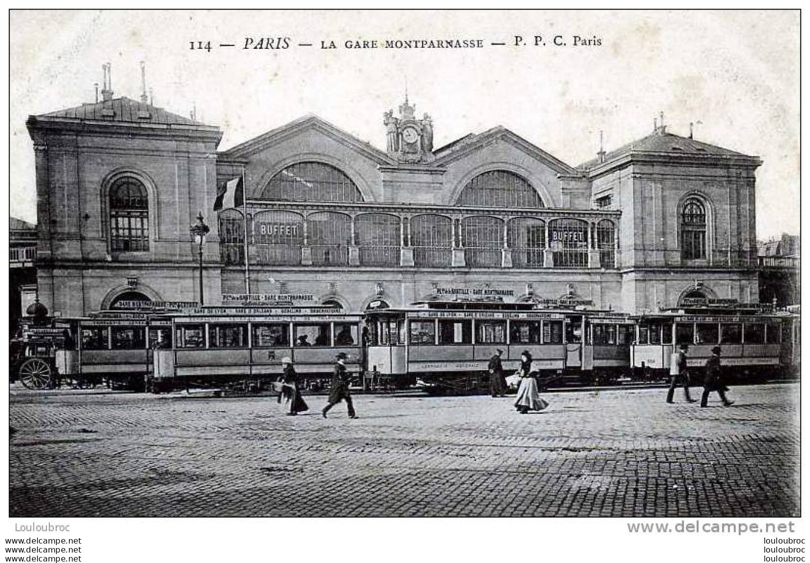 75 PARIS LA GARE MONTPARNASSE EDIT P.P.C. N°114 - Stazioni Senza Treni