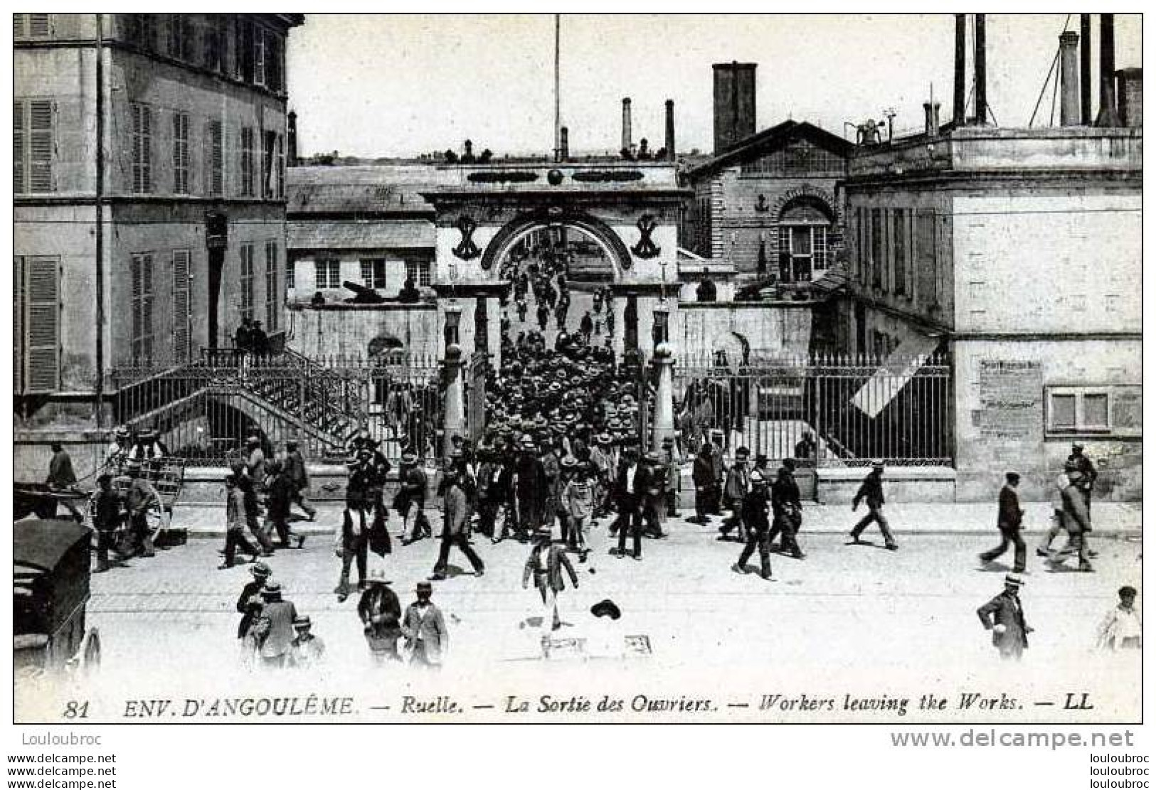 16 RUELLE ENVIRONS D'ANGOULEME LA SORTIE DES OUVRIERS  EDIT LEVY FILS - Autres & Non Classés