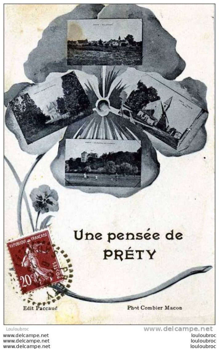 71 PRETY UNE PENSEE DE PRETY EDIT PACCAUD - Autres & Non Classés