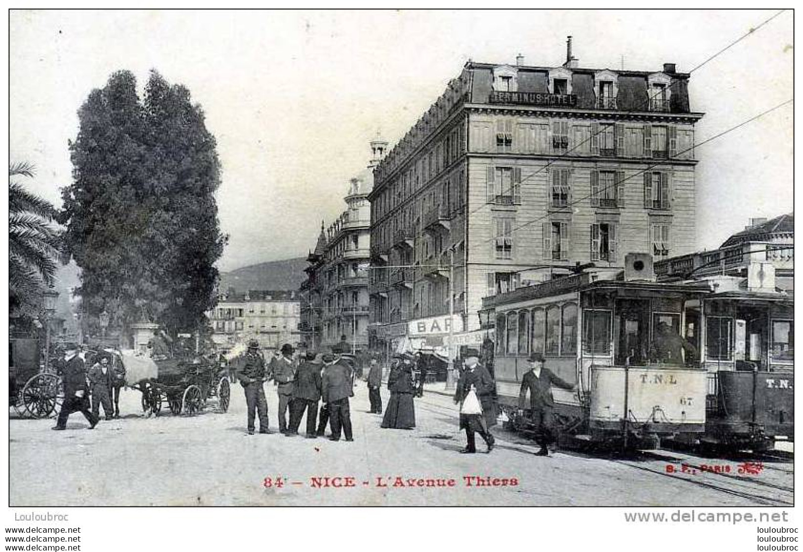 06 NICE L'AVENUE THIERS EDIT B.F. - Sonstige & Ohne Zuordnung