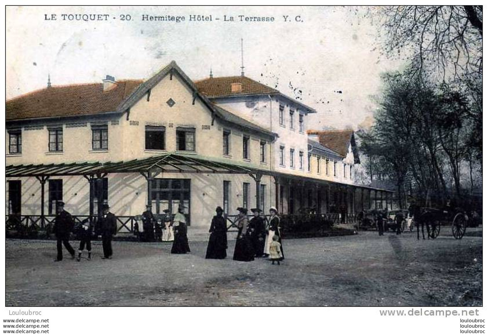 62 LE TOUQUET HERMITAGE HOTEL LA TERRASSE COLORISEE Y.C. - Le Touquet