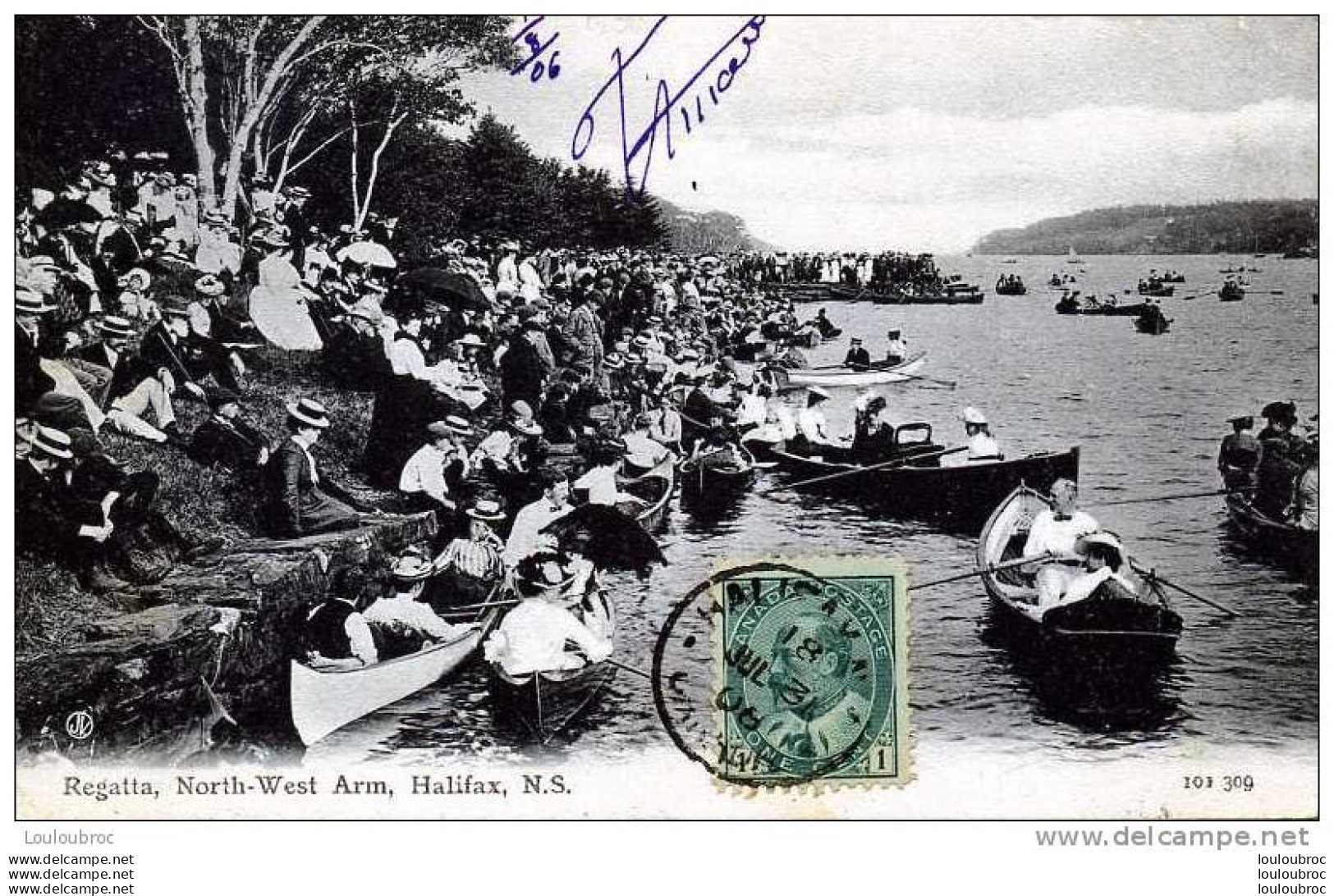 HALIFAX REGATTA NORTH WEST ARM 1906  N.S.  EDIT VALENTINE ET SONS - Halifax