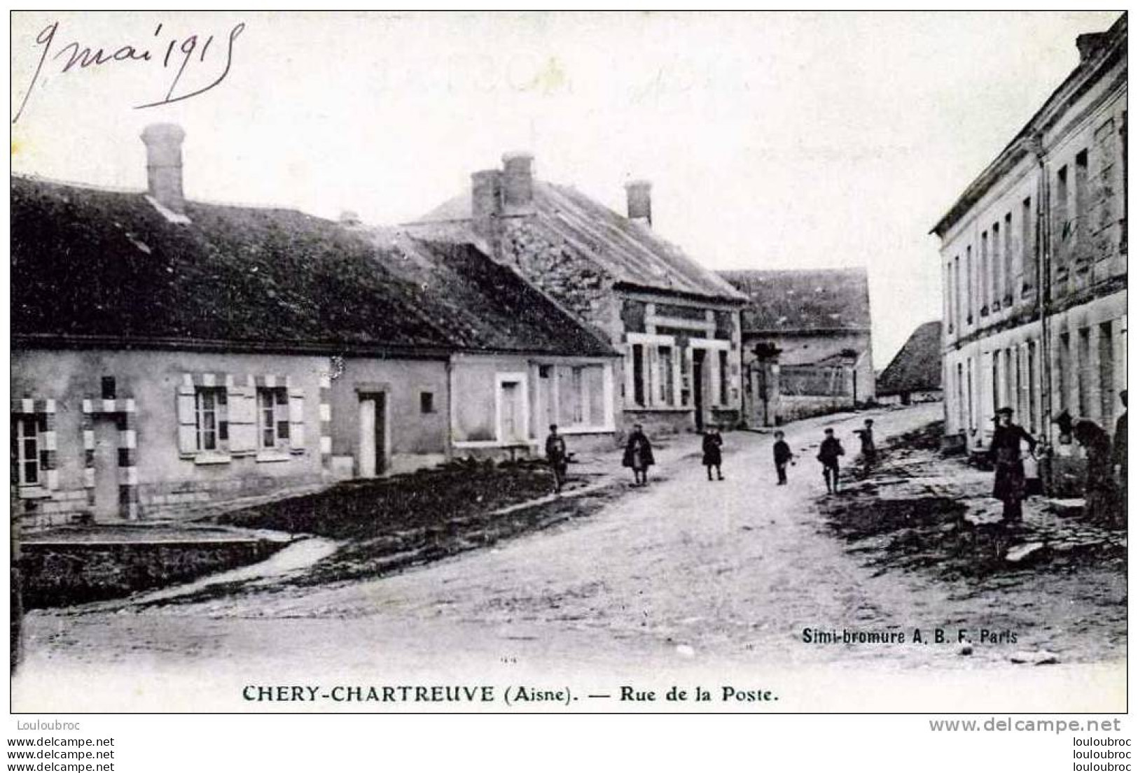 02 CHERY CHARTREUVE RUE DE LA POSTE - Sonstige & Ohne Zuordnung