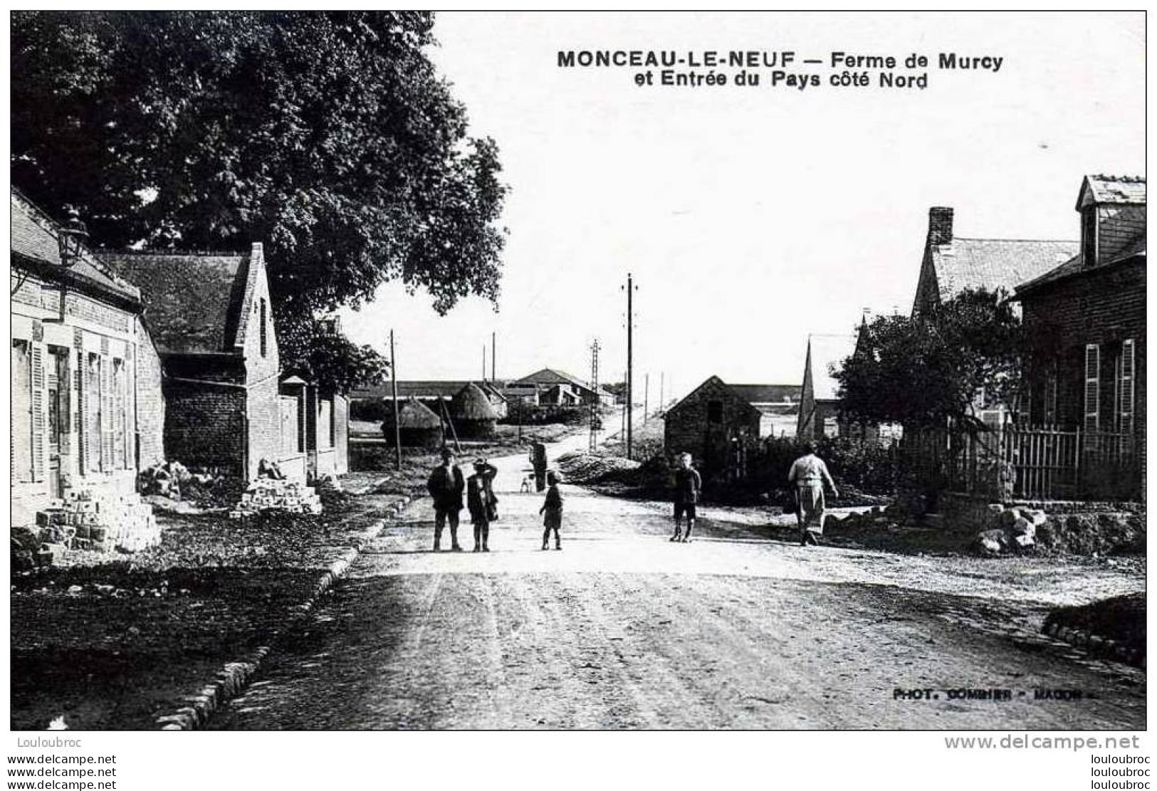 02 MONCEAU LE NEUF FERME DE MURCY ET ENTREE DU PAYS - Autres & Non Classés