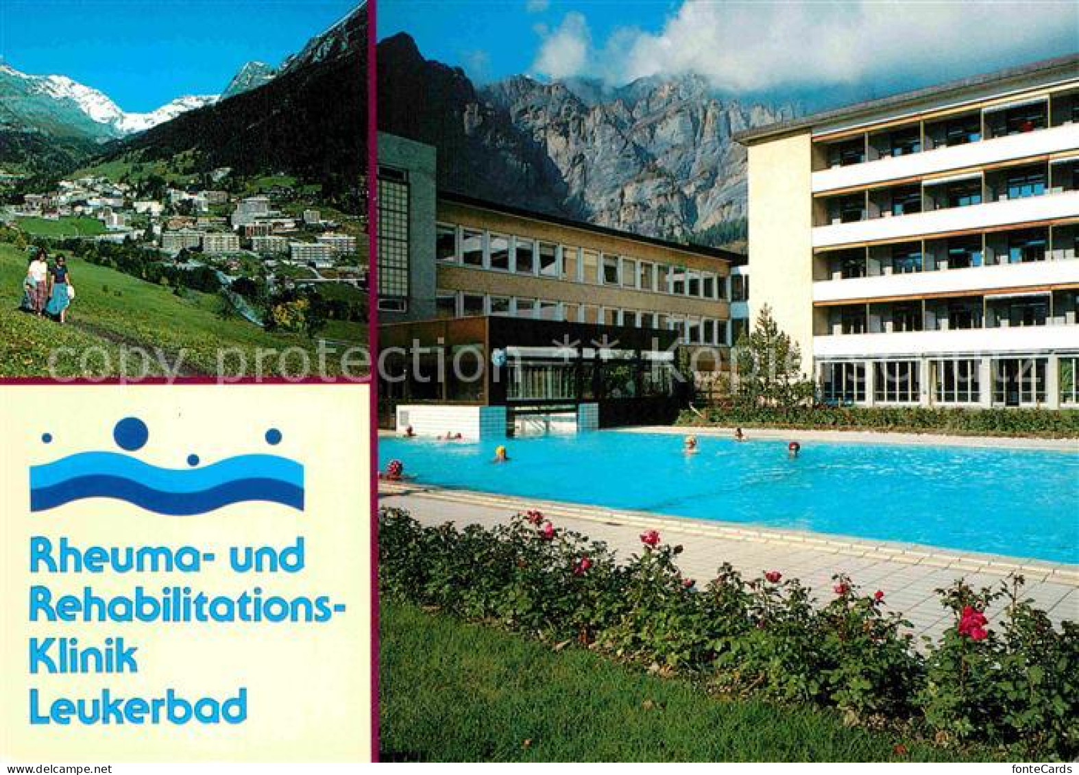 12778769 Leukerbad Rheuma Und Rehabilitations Klinik Thermalschwimmbad Alpen Loe - Altri & Non Classificati