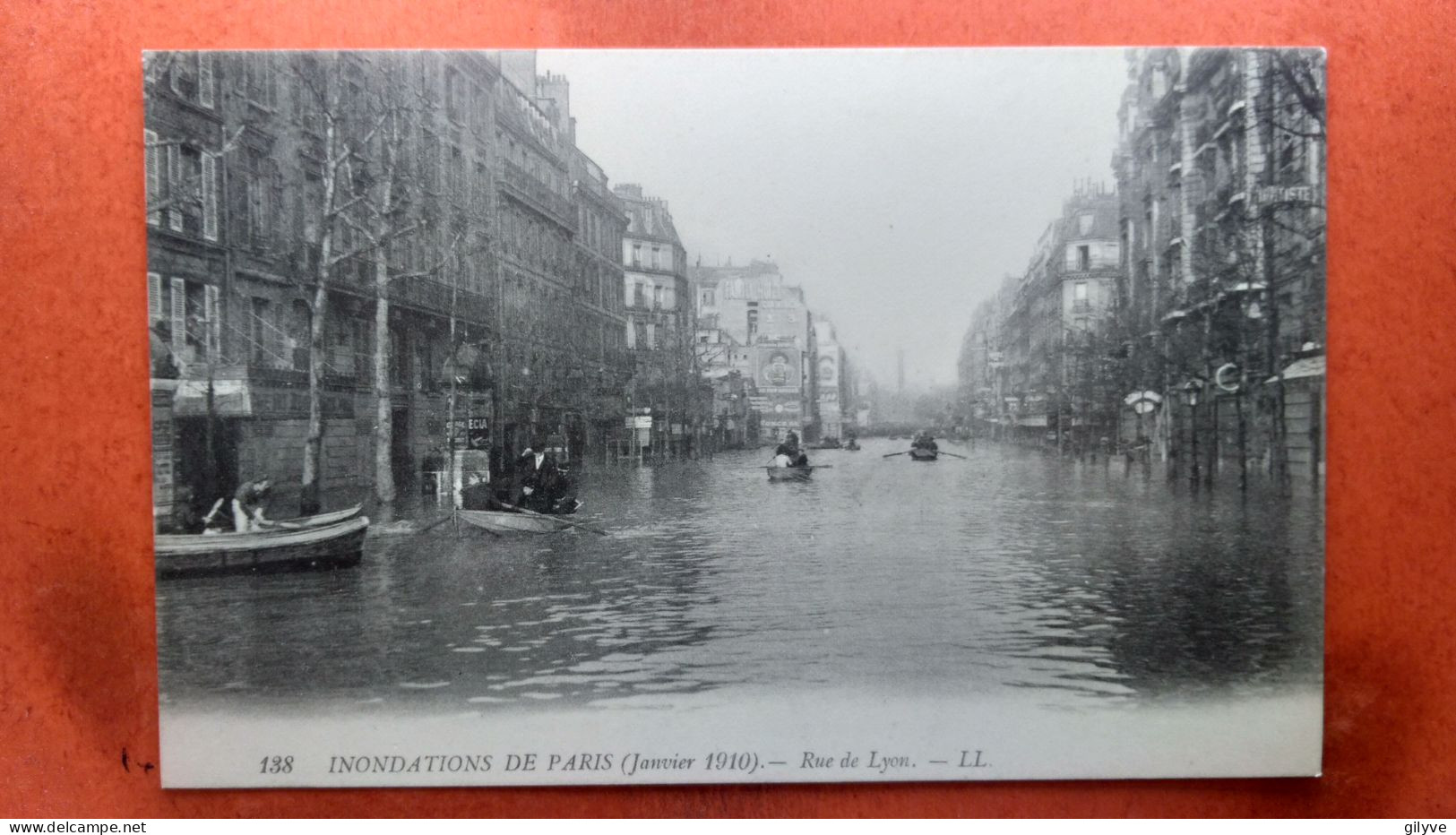 CPA (75) Inondations De Paris.1910. Rue De Lyon.  (7A.824) - De Overstroming Van 1910