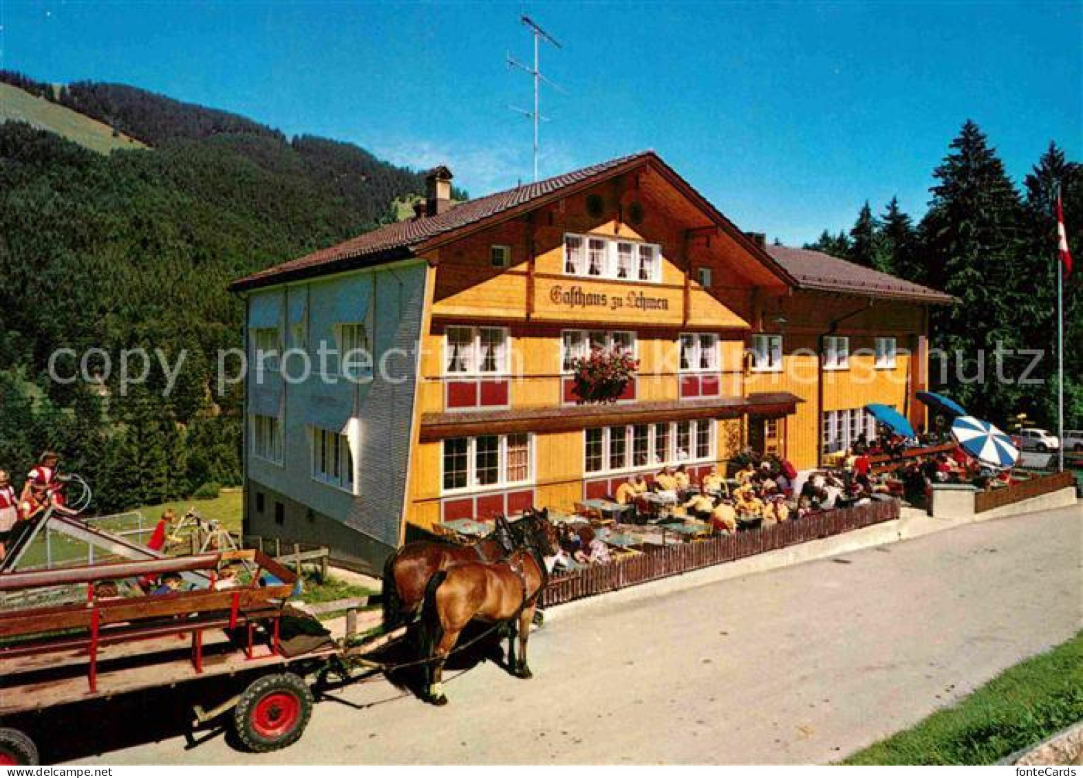 12777449 Weissbad Gasthaus Lehmen Pferdewagen Weissbad - Autres & Non Classés