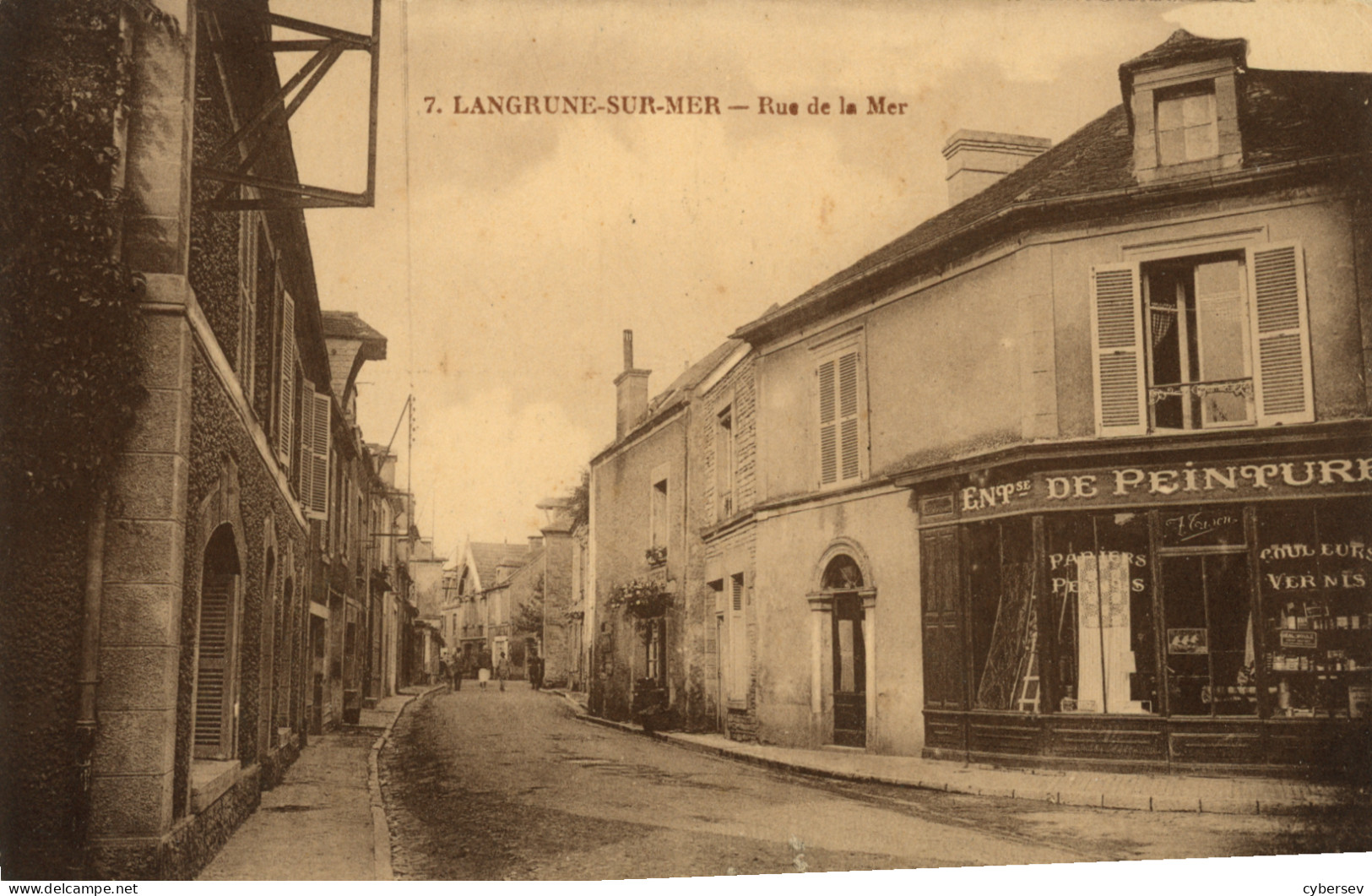 LANGRUNE-sur-MER - Rue De La Mer - Entreprise De Peinture - Autres & Non Classés