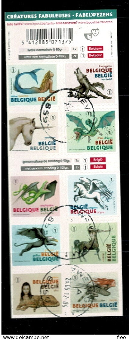 2012 B125 (4115/4124) Postfris Met  Stempel : HEEL MOOI ! MNH Avec Cachet 1er Jour :  Fabelwezens - Créatures Fabuleuses - 1997-… Permanente Geldigheid [B]