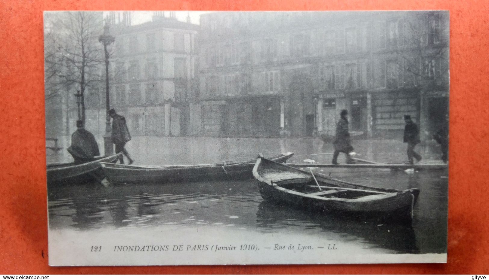 CPA (75) Inondations De Paris.1910. Rue De Lyon.  (7A.830) - De Overstroming Van 1910