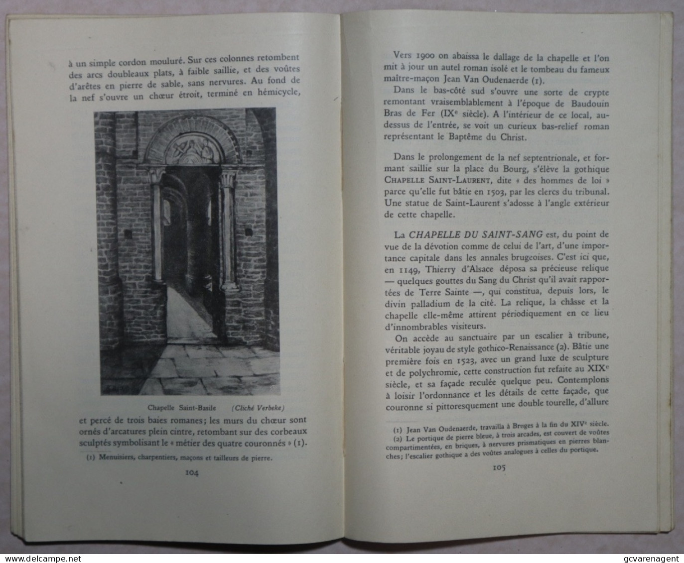 A TRAVERS BRUGES PROMENADES ARTISTIQUES ET PITTORESQUES 1) EDITION - 159 PAGES. BON ETAT  210 X 135 MM  ZIE AFBEELDINGEN - België