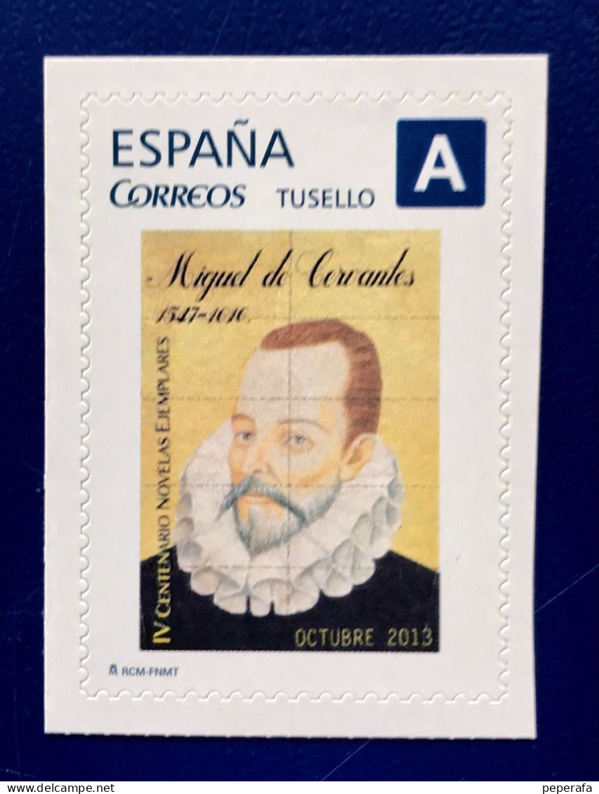 España Spain, TUSELLO CERVANTES, SELLO PERSONALIZADO, IV CENTENARIO NOVELAS EJEMPLARES, RARO!! - Otros & Sin Clasificación