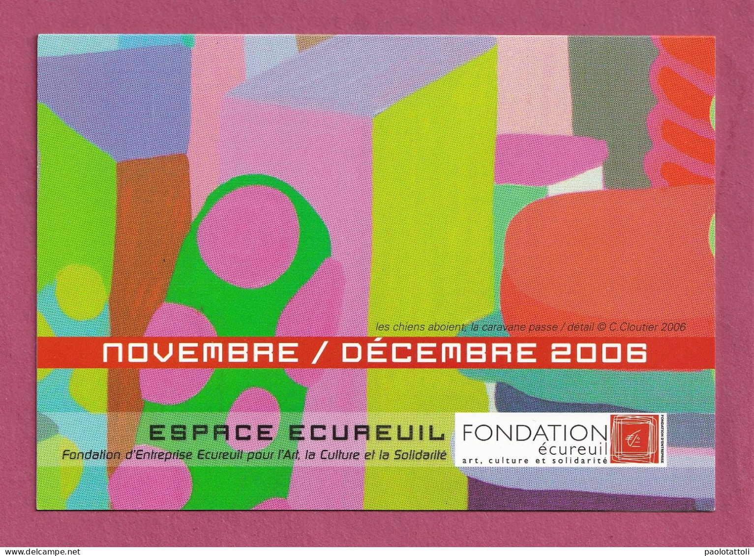 Programm Calendar- Espace Ecureuil, Marseille. Novembre-dècembre 2006. Folder. - Programmes