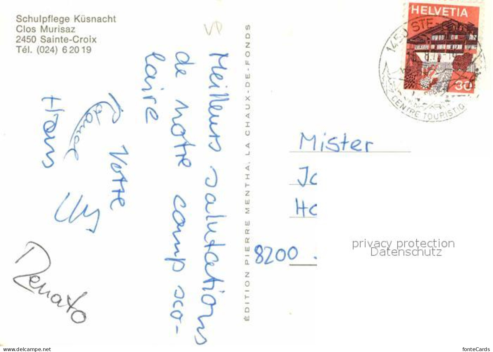 12768107 Sainte Croix VD Schulpflege Kuesnacht Sainte Croix VD - Other & Unclassified