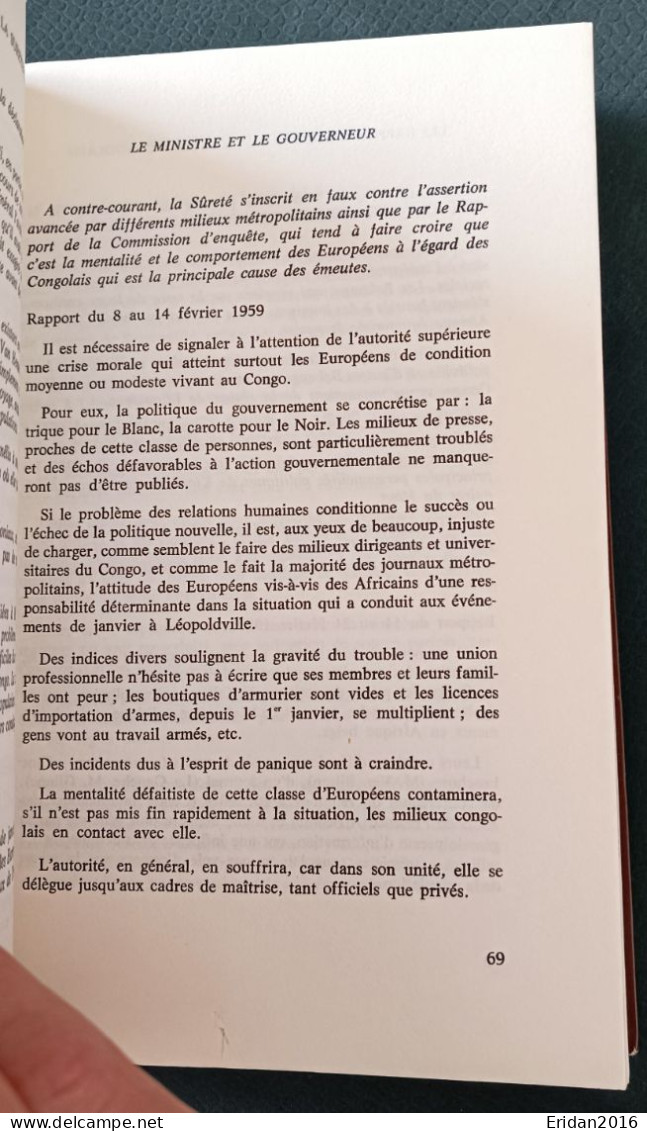 Les Rapports secrets de la sûreté congolaise T1  : Janvier 1959 à Octobre 1959 : GRAND FORMAT