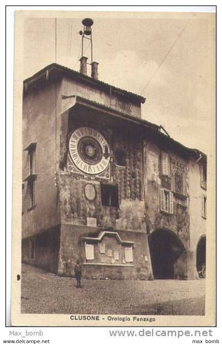 CLUSONE 1    OROLOGIO FANZAGO     BERGAMO - Bergamo