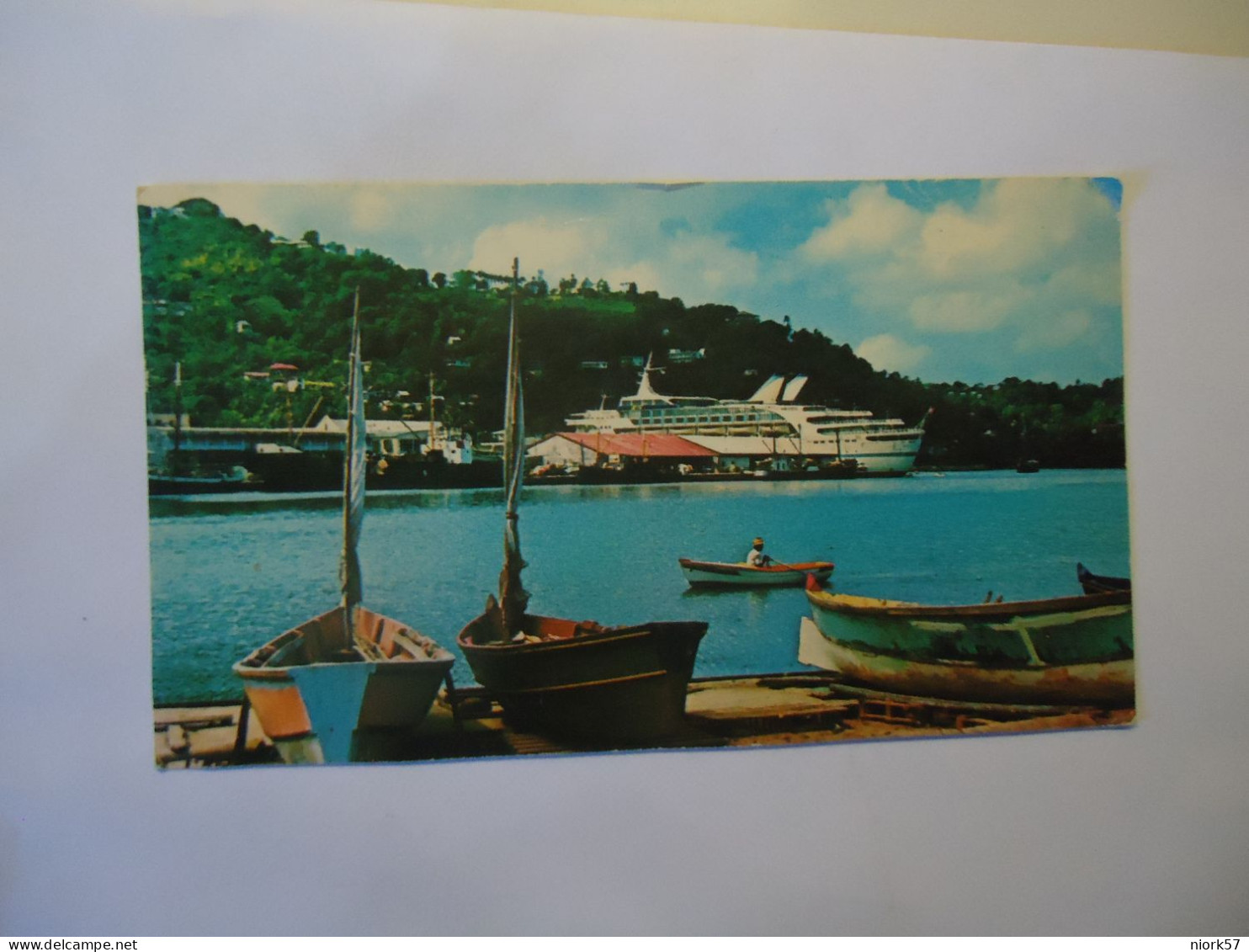 ST LUCIA  POSTCARDS  PORT FISHING BOATS CASTRIES HARBOUR - Otros & Sin Clasificación