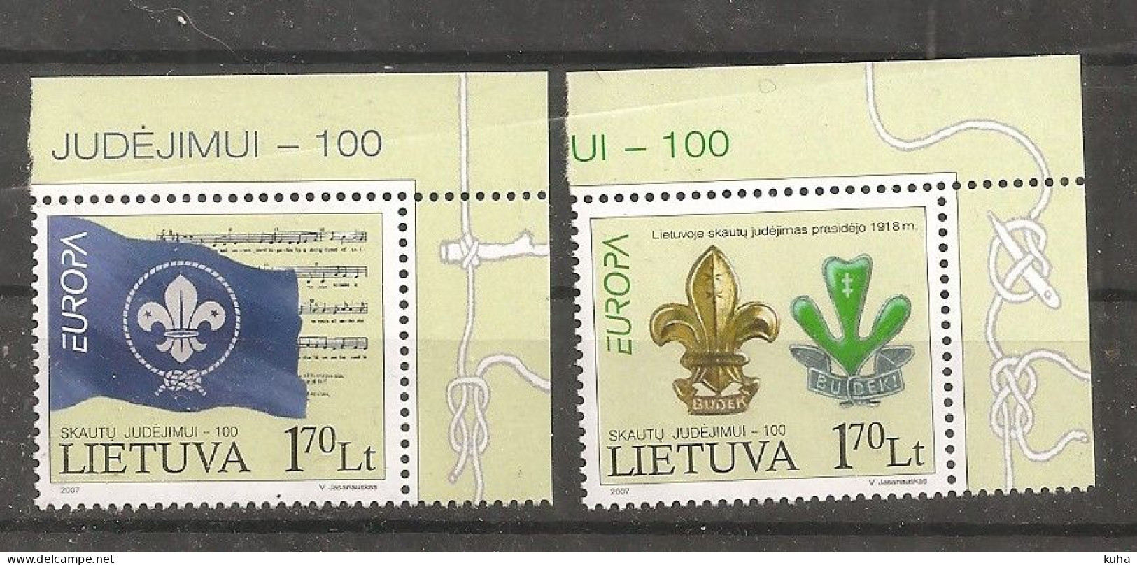 Scouting Lietuva  MNH - Unused Stamps