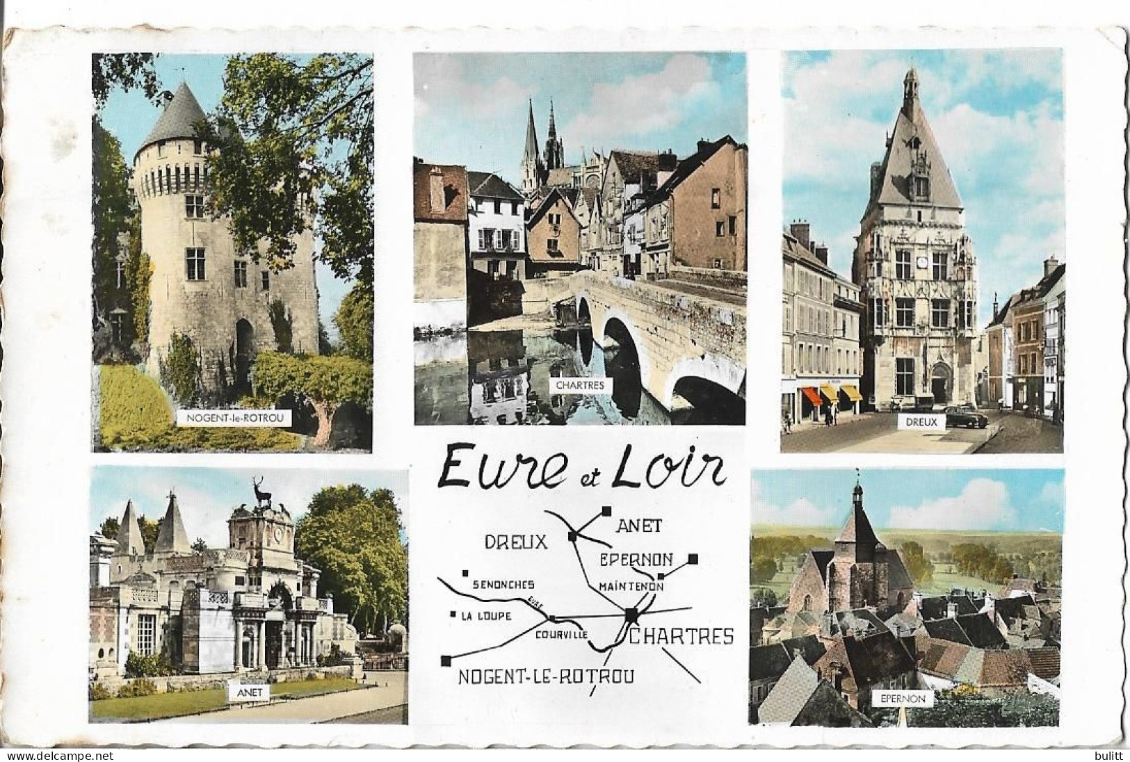 EURE ET LOIR - Vues - Carte Géographique - Andere & Zonder Classificatie