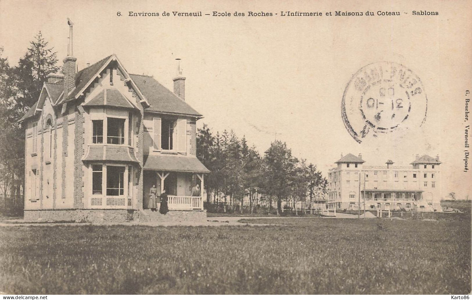 Verneuil * Environs * école Des Roches * L'infirmerie Et Maisons Du Coteau * Villa * Sablons - Verneuil-sur-Avre