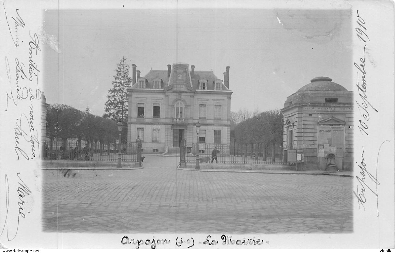 P-24-Mi-Is-1976 : ARPAJON. CARTE-PHOTO DE LA MAIRIE - Arpajon