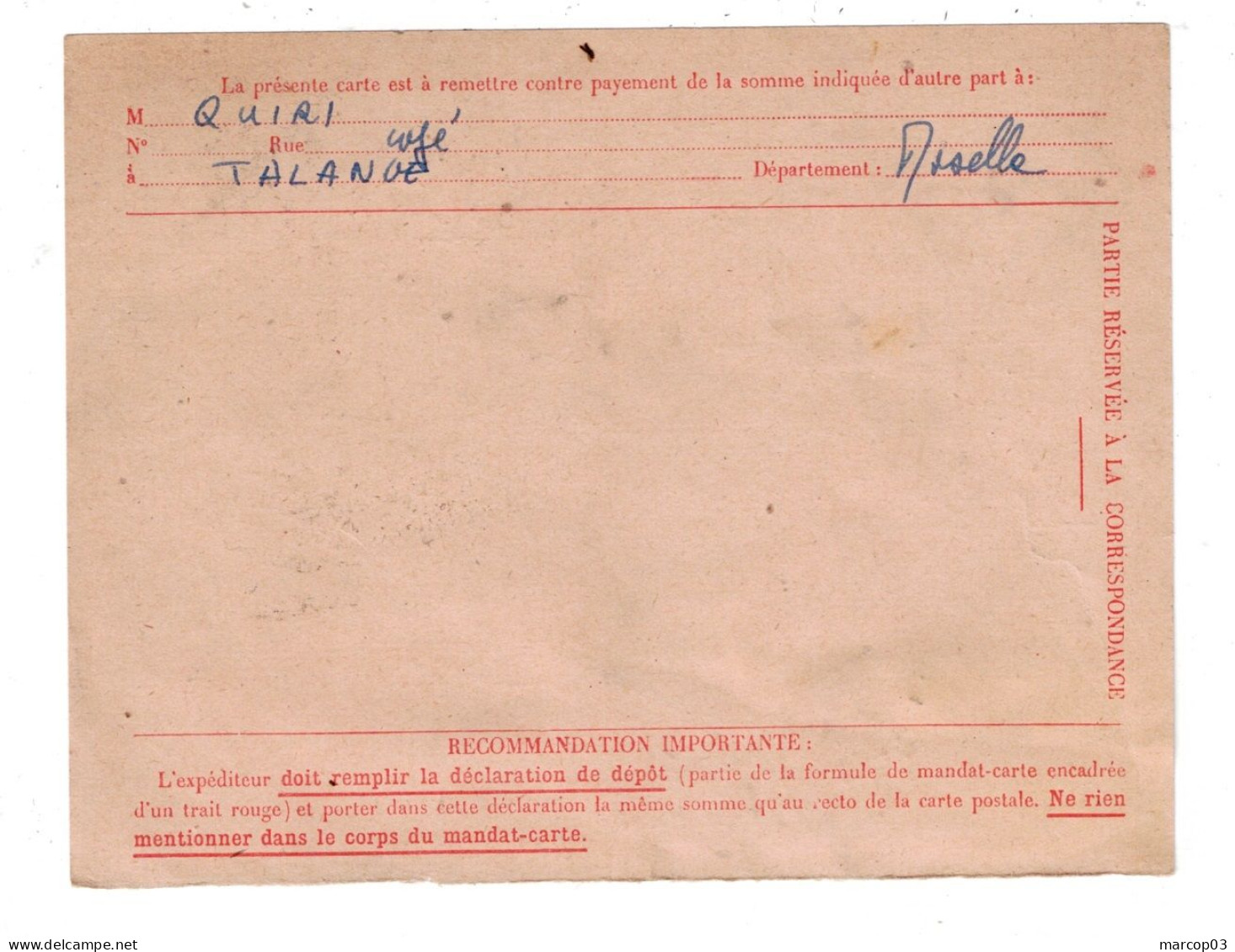 France N° 1036 X 2 Sur Carte Postale CCP Moulins Les Metz 16/02/1957 TTB - 1921-1960: Periodo Moderno
