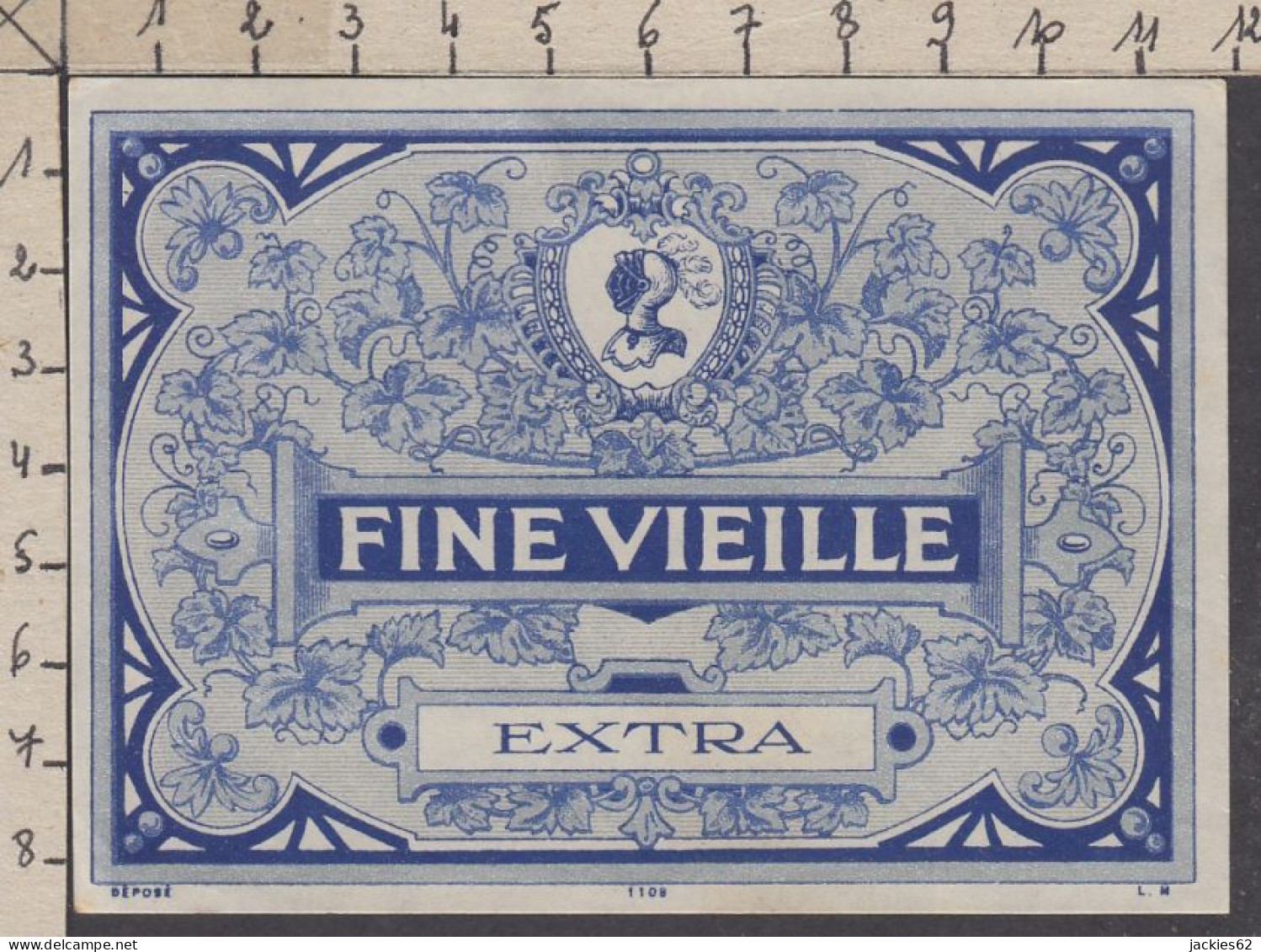 128867/ Etiquette De Boisson *FINE VIEILLE EXTRA* - Advertising