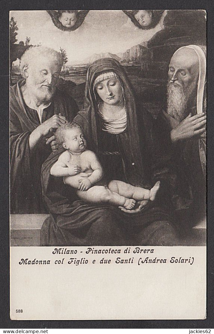 PS176/ Andrea SOLARI, *Madonna Col Figlio E Due Santi*, Milano, Pinacoteca Di Brera - Peintures & Tableaux