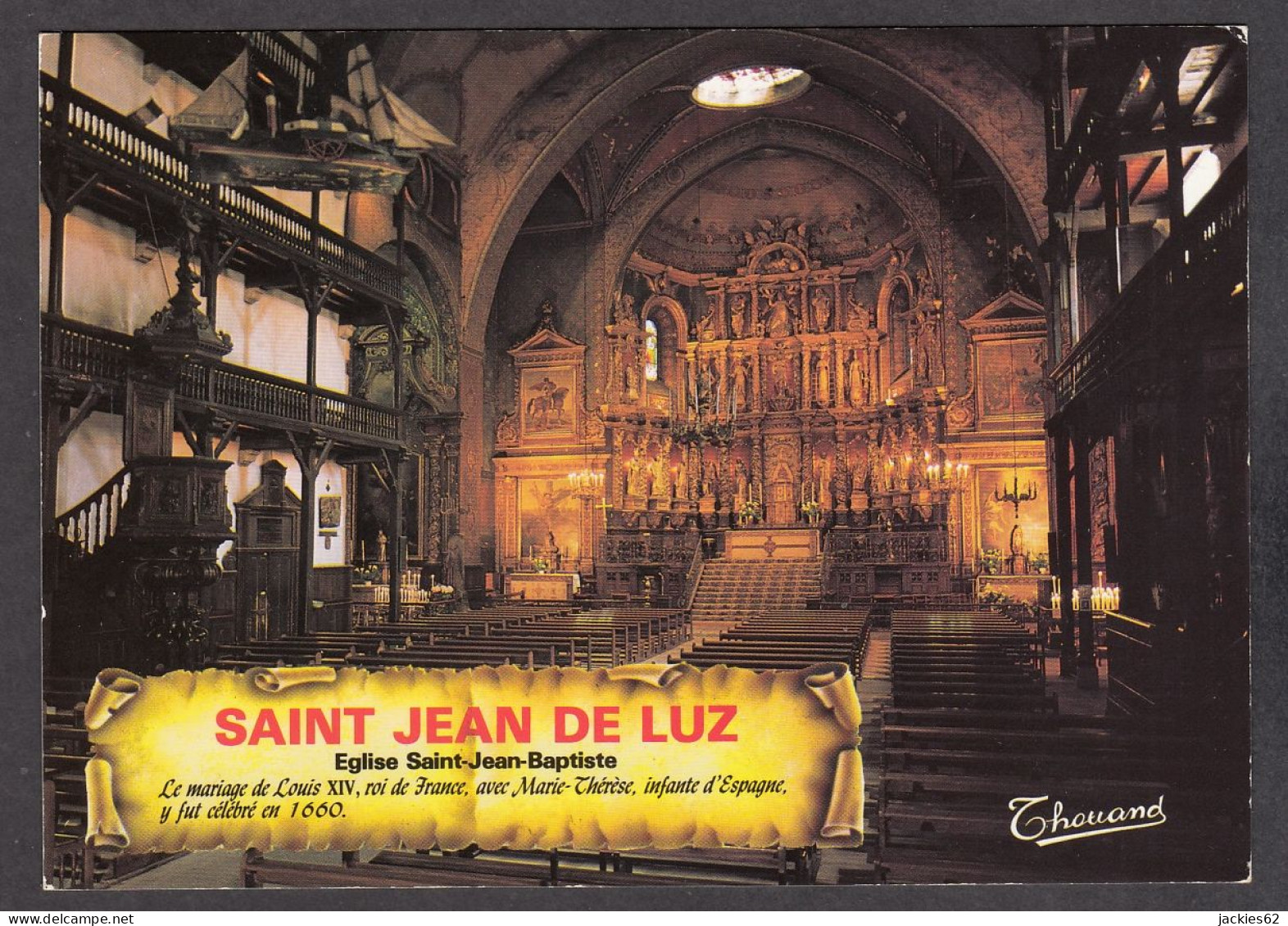 101903/ SAINT-JEAN-DE-LUZ, Eglise Saint-Jean-Baptiste, Intérieur - Saint Jean De Luz