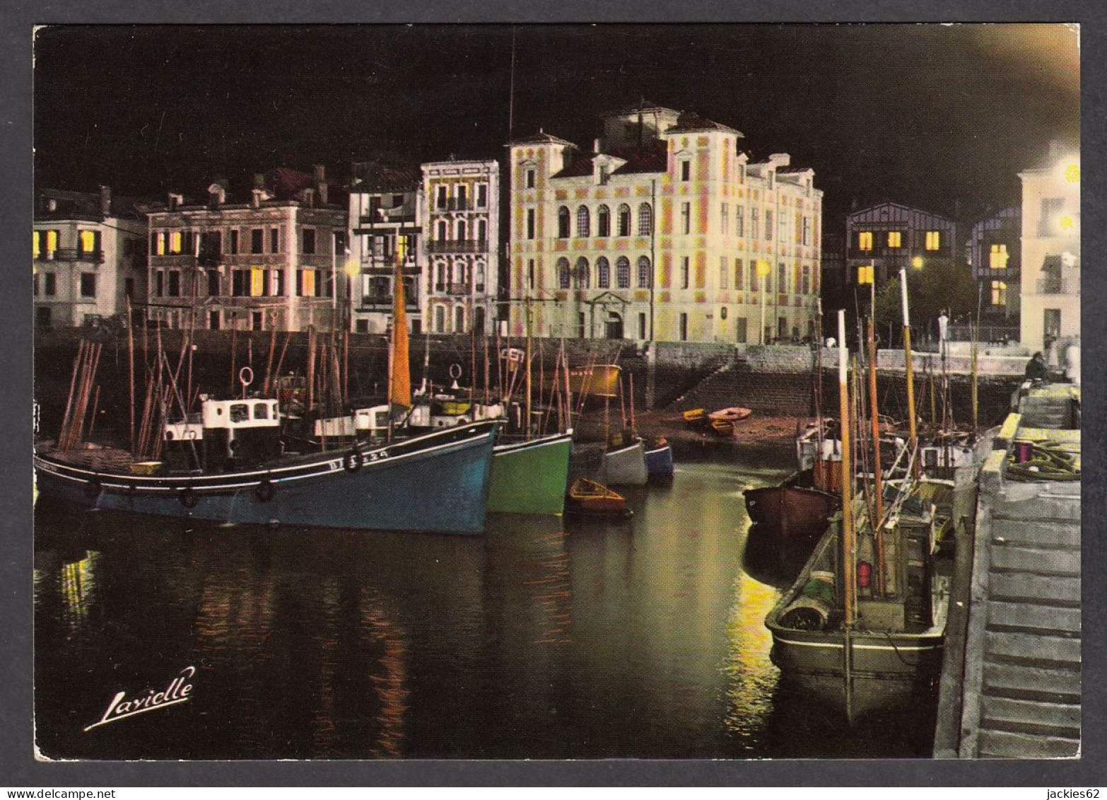 101899/ SAINT-JEAN-DE-LUZ, Le Port Et La Maison De L'Infante Au Crépuscule - Saint Jean De Luz