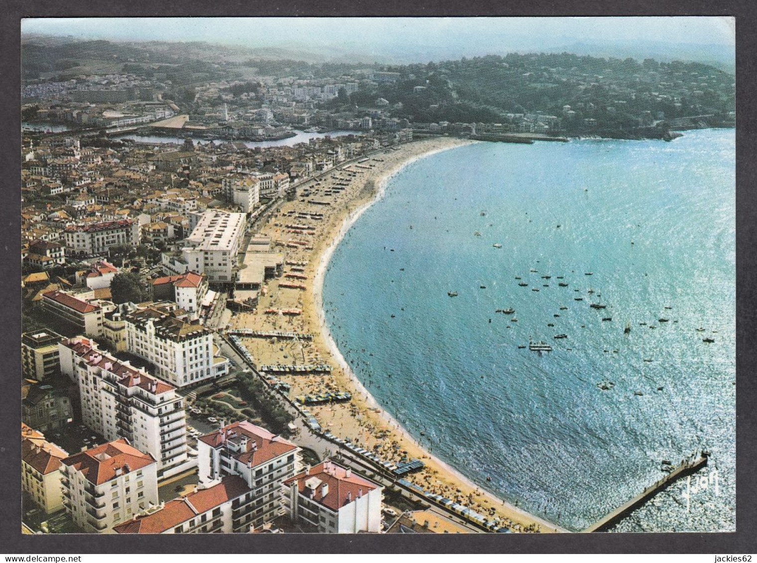 101896/ SAINT-JEAN-DE-LUZ, Contre-jour Sur Le Rade, Photo Aérienne Alain Perceval - Saint Jean De Luz