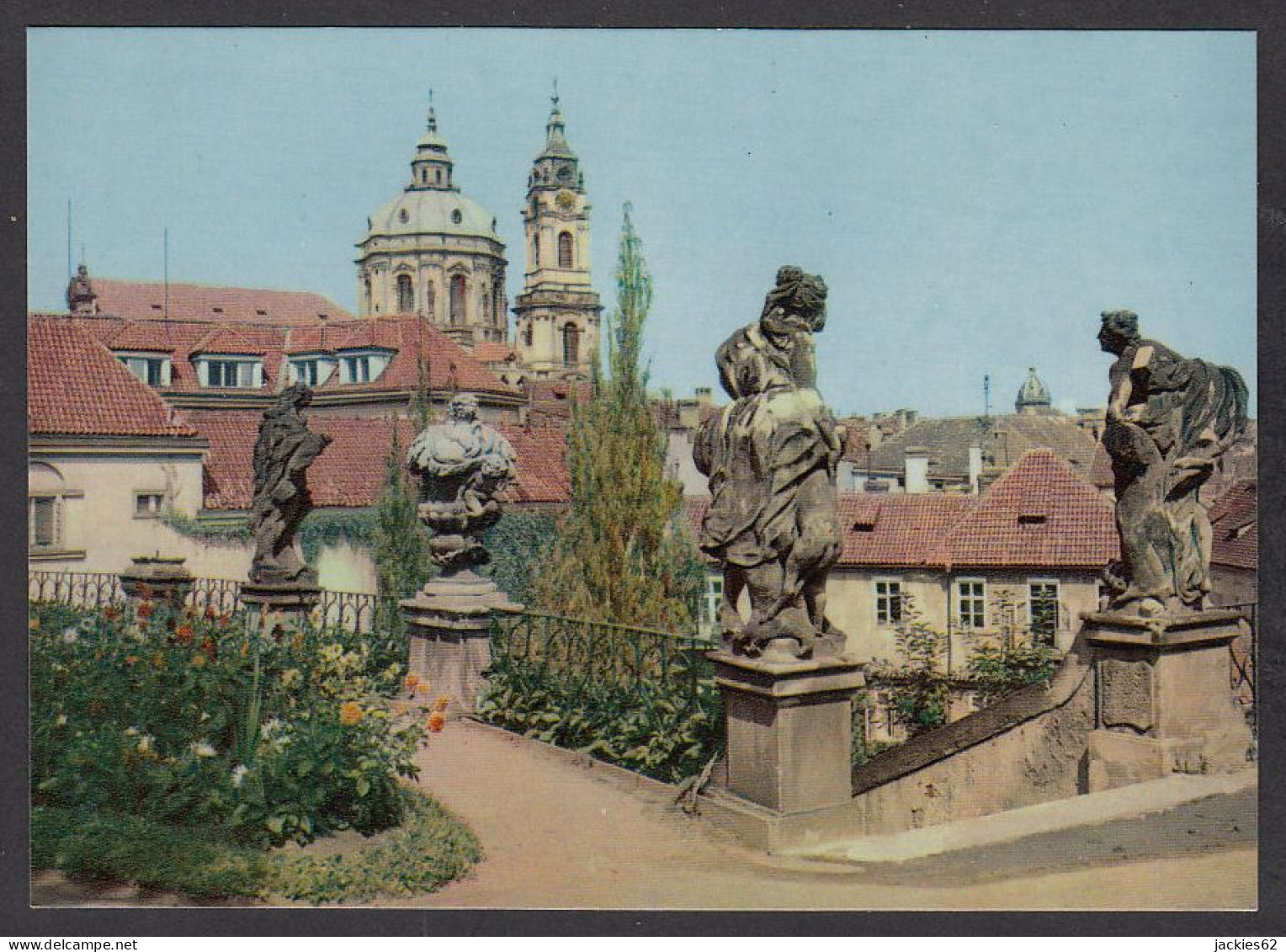 113525/ PRAGUE, Praha, St. Nicholas Church From Vrtba Garden, Chrám Sv. Mikuláše Z Vrtbovské Zahrady  - Tchéquie