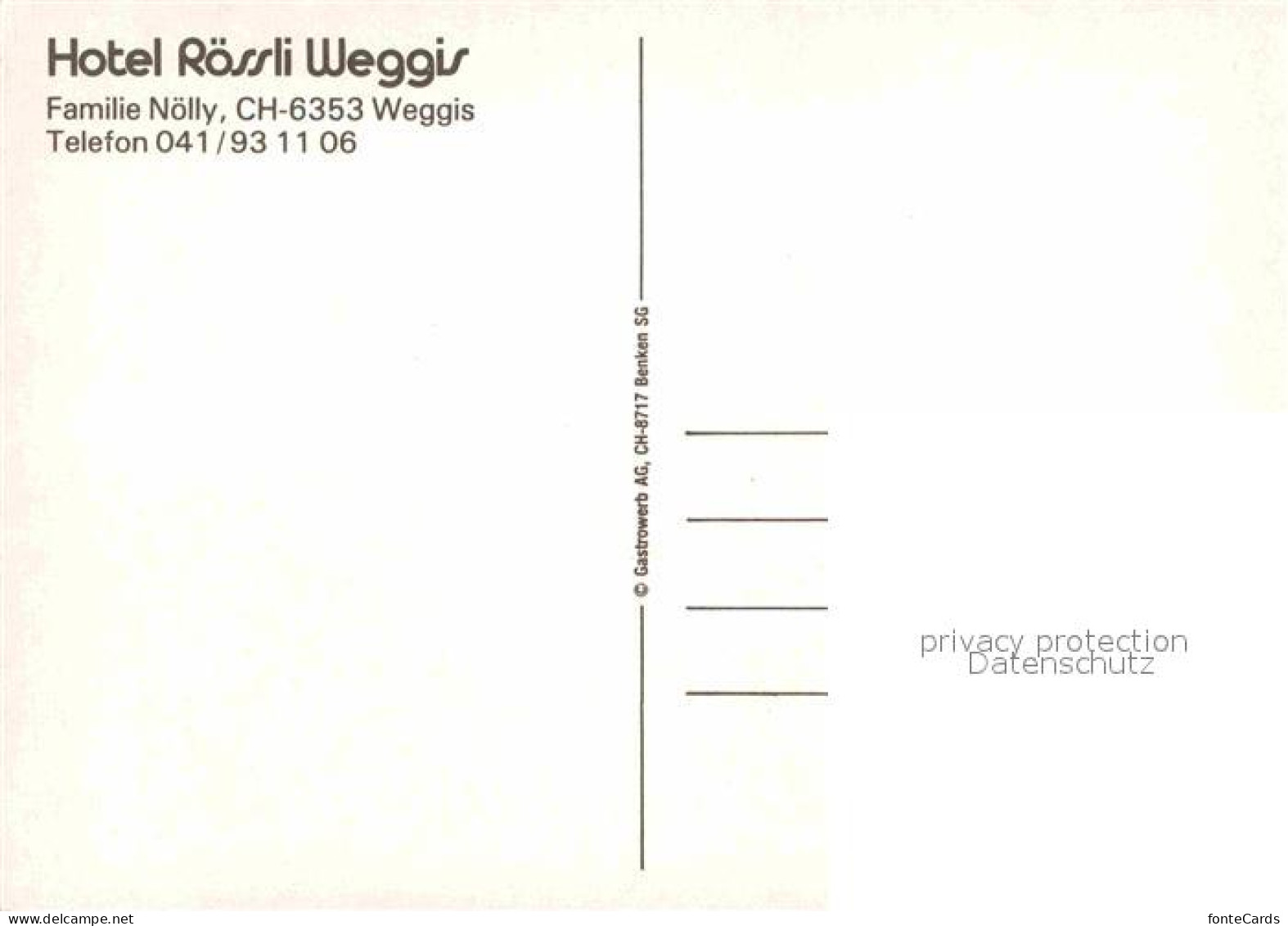 12759019 Weggis Vierwaldstaettersee Hotel Roessli Weggis - Other & Unclassified