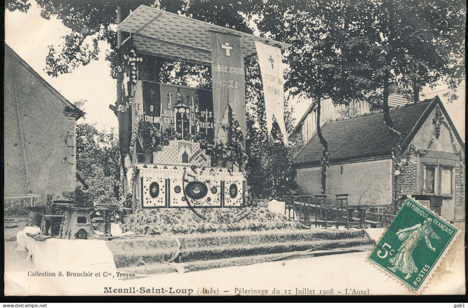 11 --- Mesnil - Saint - Loup -- Pelerinage Du 12 Juillet 1908 --- Autel - Autres & Non Classés