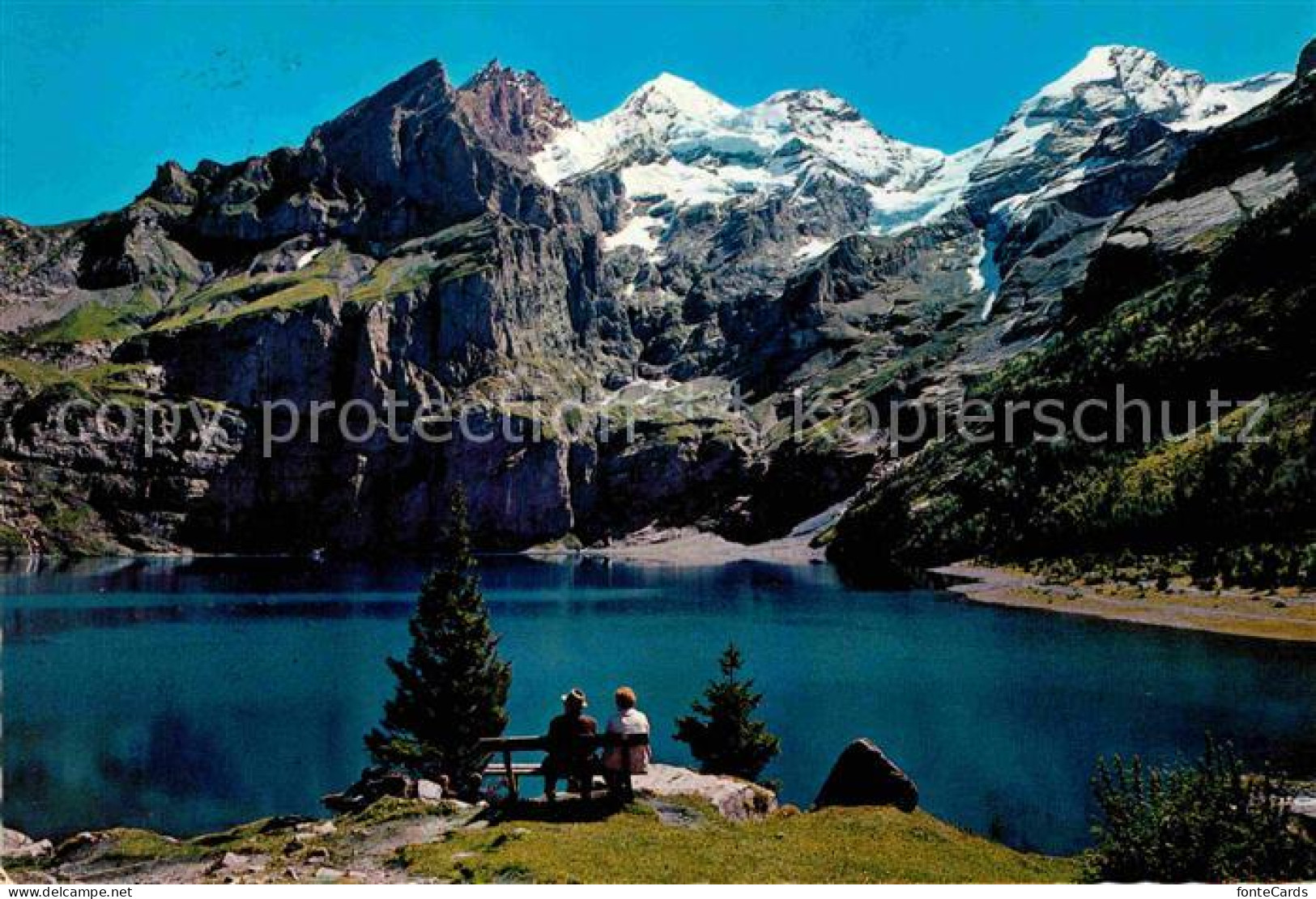 12757397 Oeschinensee Kandersteg Rothorn Bluemlisalphorn Oeschihorn Fruendenhorn - Other & Unclassified