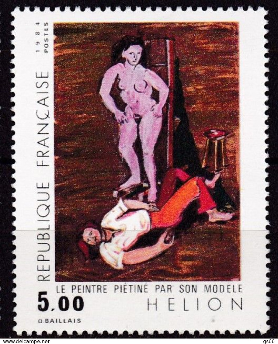 Frankreich, 1984, Mi.Nr. 2474, MNH **,  Kunst: Peintures De Jean Hélion - Neufs