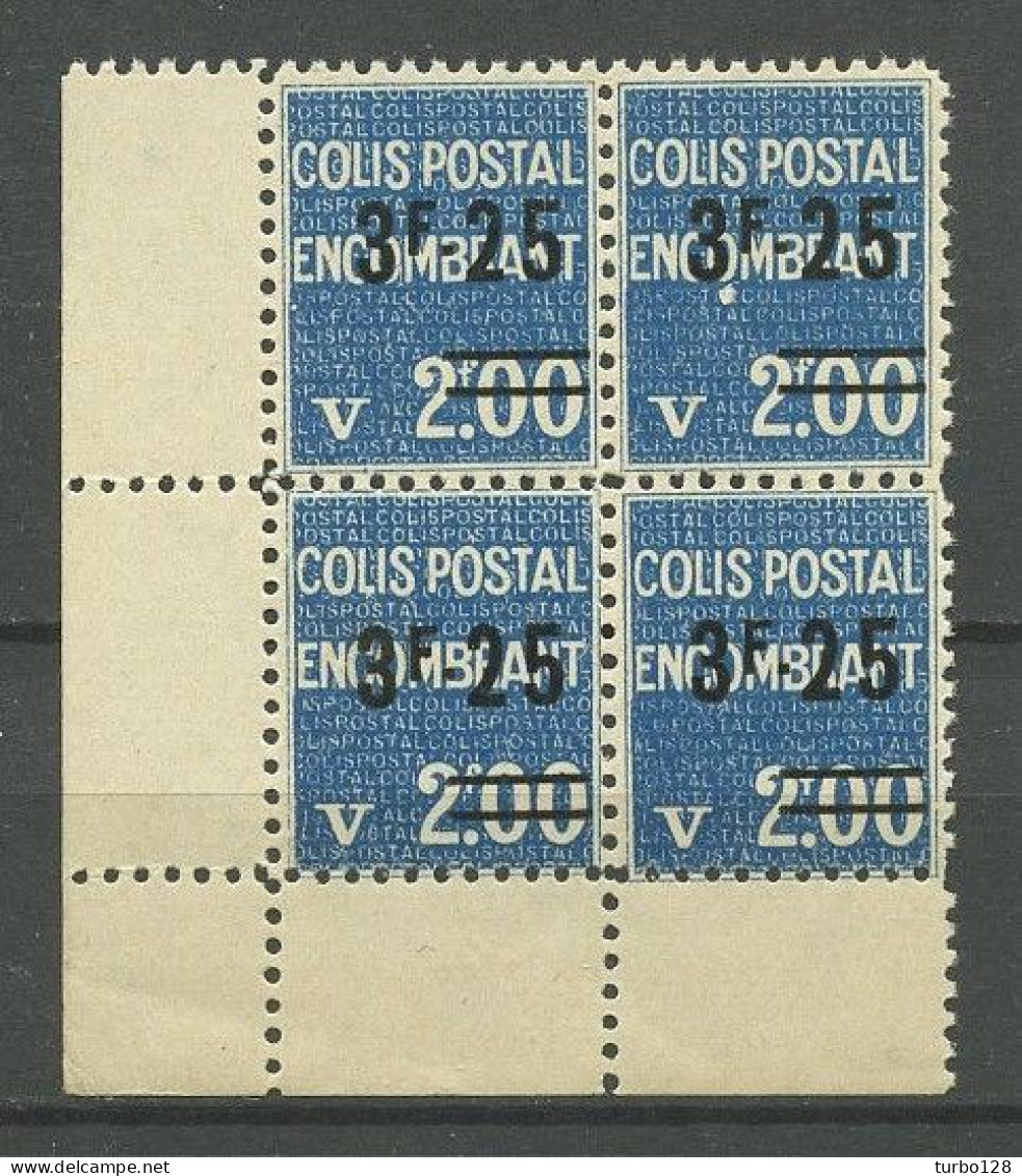 COLIS POSTAUX 1938 N° 154 Bloc De 4 Neuf ** MNH Superbe  C 10 € Valeur Colis Encombrant - Neufs