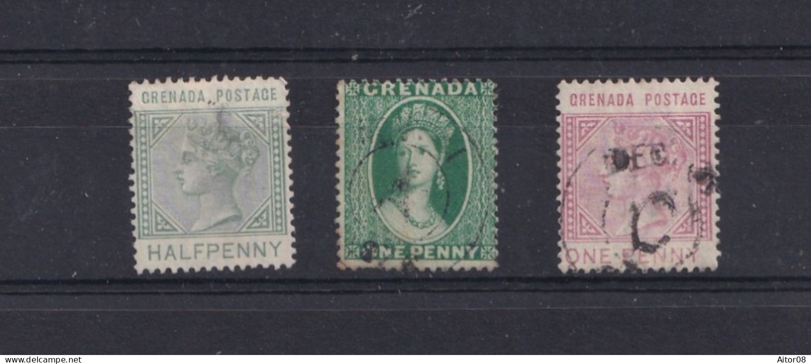 LOT DE TIMBRES OBLITERES  DE 1862/83 .TRES INTERESSANTS. A VOIR DE PRES .BELLE COTE - Grenade (...-1974)