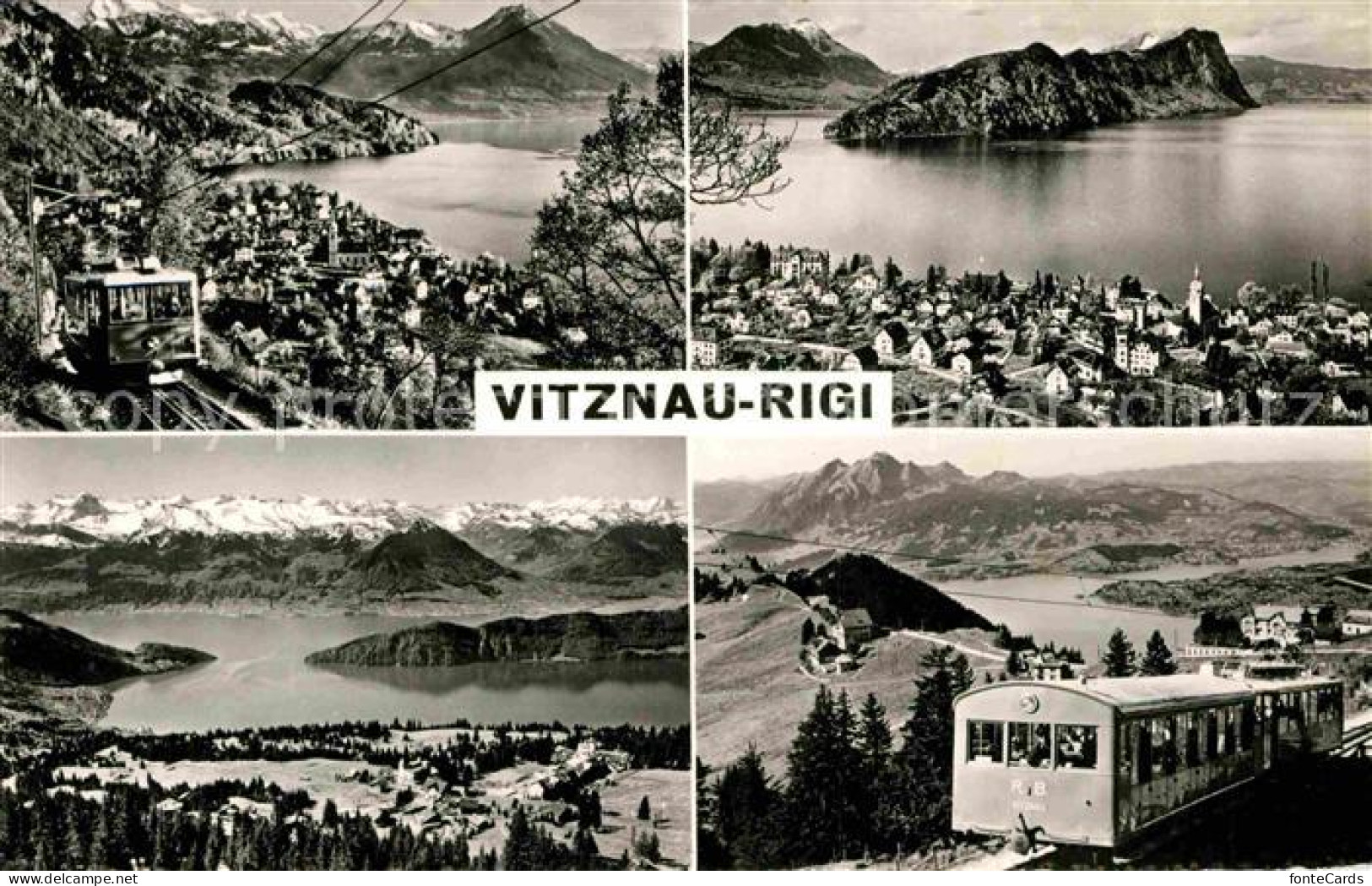 12754369 Vitznau Panorama Vierwaldstaettersee Rigibahn Alpen Vitznau - Sonstige & Ohne Zuordnung