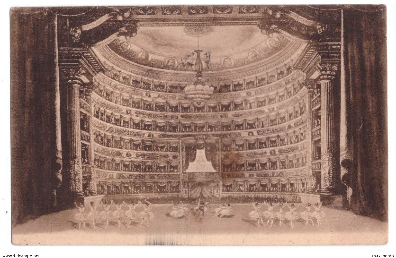 1925 MILANO  56 INTERNO TEATRO ALLA SCALA - Milano (Milan)