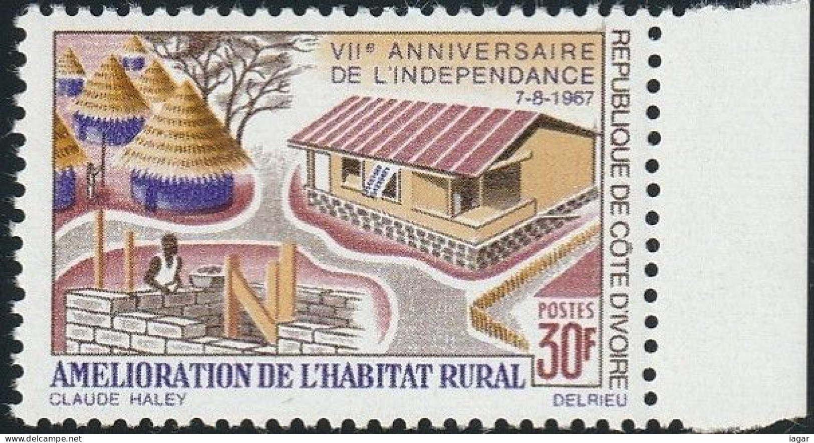 THEMATIC AGRICULTURE:  IMPROVEMENT OF RURAL HOUSING     -    COTE D'IVOIRE - Agricultura