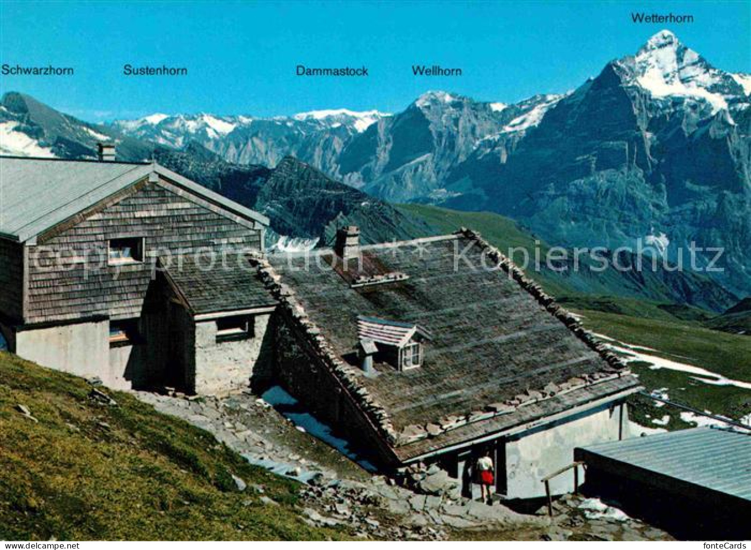 12751289 Faulhorn Berghotel Mit Schwarzhorn Engelhoerner Wellhorn Wetterhorn Sus - Other & Unclassified