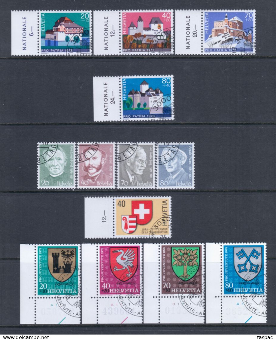 Switzerland 1978 Complete Year Set - Used (CTO) - 22 Stamps + 1 S/s (please See Description) - Usados