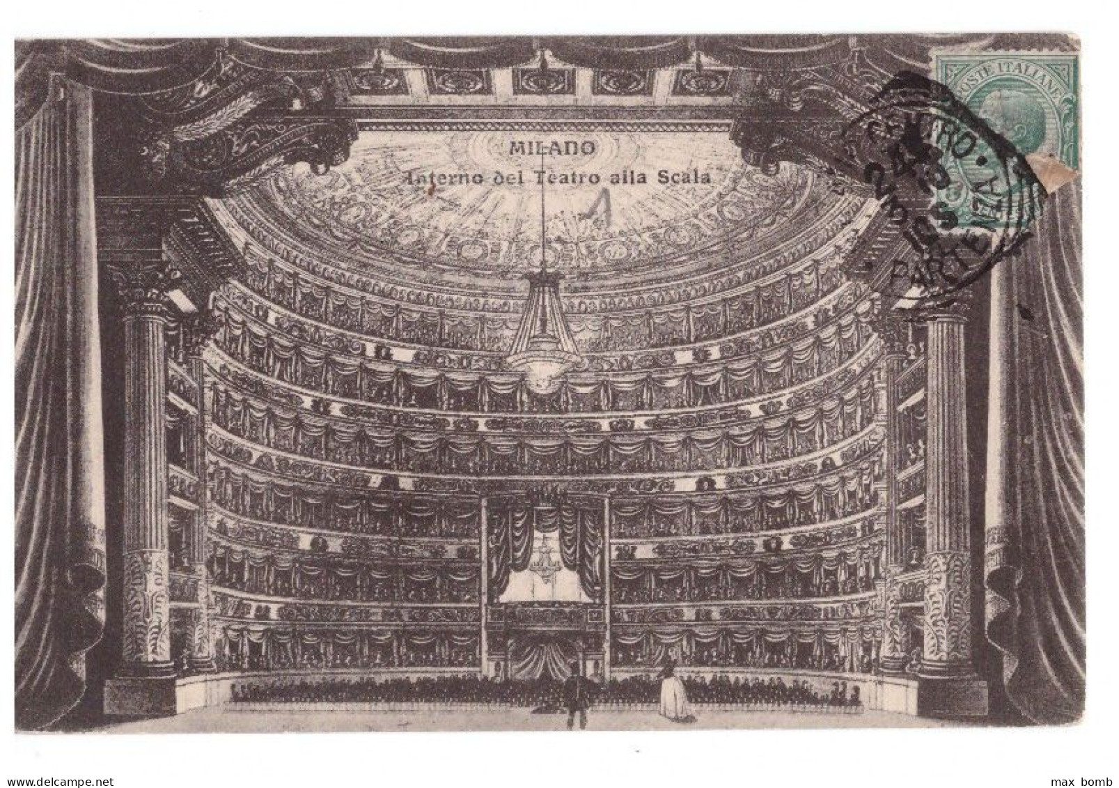 1910 MILANO  57 INTERNO TEATRO ALLA SCALA - Milano