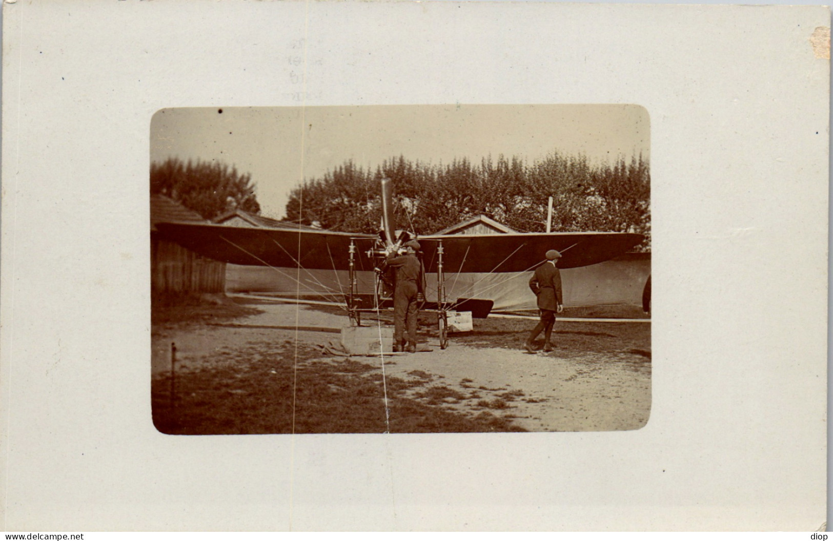 CP Carte Photo D&#039;&eacute;poque Photographie Vintage Avion Aviation  - Aviation