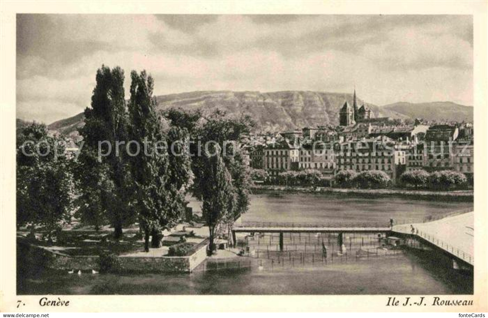 12747997 Geneve GE Ile Rousseau Lac Leman Genfersee Geneve - Sonstige & Ohne Zuordnung