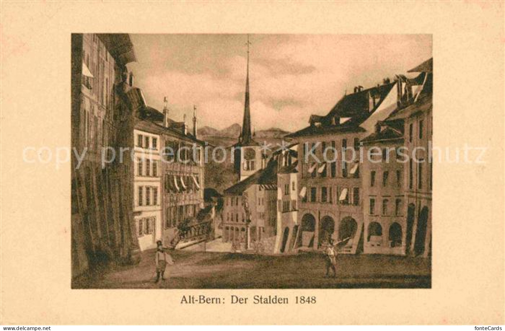 12747939 Alt Bern Der Stalden 1848 Junkerngasse Morlotlaeubli Venner Bruegler Br - Other & Unclassified