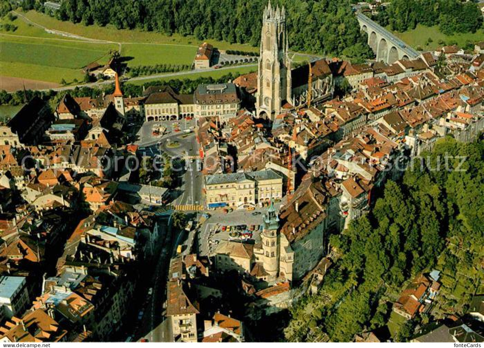 12745157 Fribourg FR Fliegeraufnahme Fribourg - Altri & Non Classificati