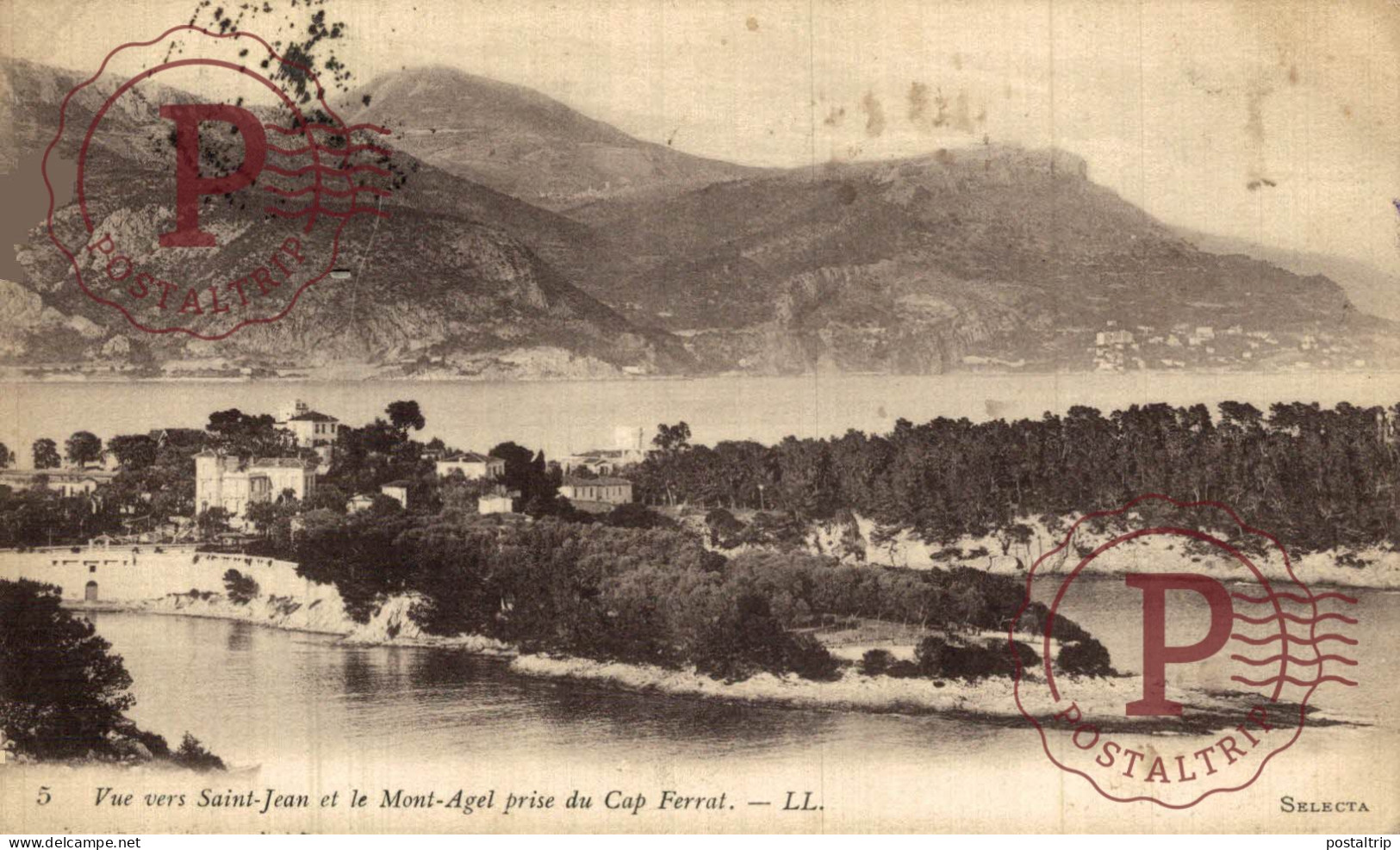 FRANCIA. FRANCE. VUE VERS SAINT-JEAN - LE MONT AGEL PRIS DU CAP FERRAT - Andere & Zonder Classificatie